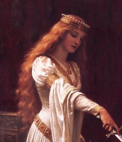 I thee beknight. Tintagel Castle, Edmund Blair Leighton, The Accolade, Medieval Paintings, Nature Goddess, Victorian Paintings, John William Waterhouse, Photo Transfer, Pre Raphaelite