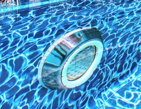 Pool Lighting Ideas Inground, Pool Led Lights, Solar Pool Lights, Underwater Pool Light, Cleaning Pool Filters, Floating Pool Lights, Inside Pool, Led Pool, Film Night