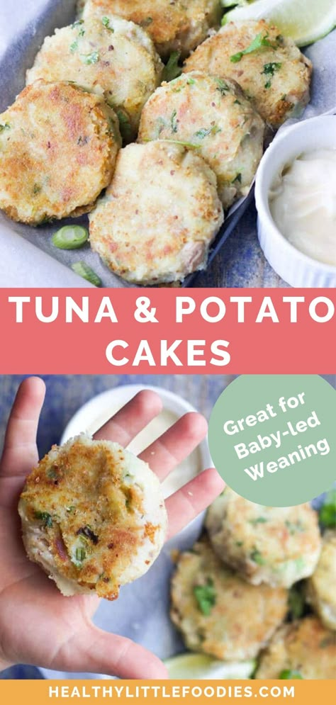 Finger Food For Baby, Tuna Fish Cakes, Weaning Foods, Blw Recipes, Food For Baby, Tuna Cakes, Led Weaning Recipes, Healthy Tuna, Baby Meals