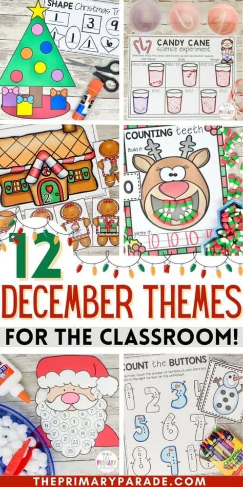 December preschool themes Holiday Theme Preschool Activities, Easy Preschool Christmas Activities, Preschool Christmas Lessons, December Activities For Kindergarten, December Theme Preschool Lesson Plans, December Preschool Curriculum, Christmas Themes Preschool, Kindergarten Activities Christmas, December Kindergarten Crafts