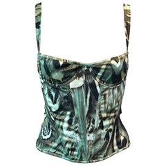 Luxury Silk Bustier Corset Dress, Luxury Silk Chic Corset, Luxury Silk Women's Corset, High Fashion Tops, Unique Top Designs, Robert Cavalli, Unique Tops, Stage Clothes, Resin Top