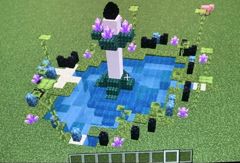 Minecraft!! #minecraft Ender Dragon Egg Display Minecraft Ideas, Minecraft Ender Egg Display, Minecraft Dragon Egg Display Ideas, Dragon Egg Design Minecraft, Lake Minecraft Ideas, Ender Dragon Egg Display, Dragon Egg Minecraft Ideas, Minecraft Egg Display, Dragon Egg Build Minecraft