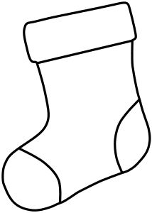 Christmas Stocking Patterns (Printable Stencils & Templates) Icicle Template Free Printable, Paper Christmas Stocking Craft, Blank Stocking Template, Christmas Stocking Ornament Pattern, Holiday Stencils Printable, Paper Stocking Template, Christmas Shape Templates Free Printable, Christmas Socks Template, Christmas Ideas Paper