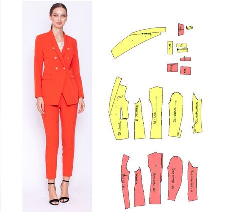 Blazer Sewing Pattern, Esmod Paris, Blazer Sewing, Plus Size Pattern, Woman Sewing, Suit Sewing Patterns, Sewing Patterns For Women, Blazer Pattern, Women's Sewing Pattern