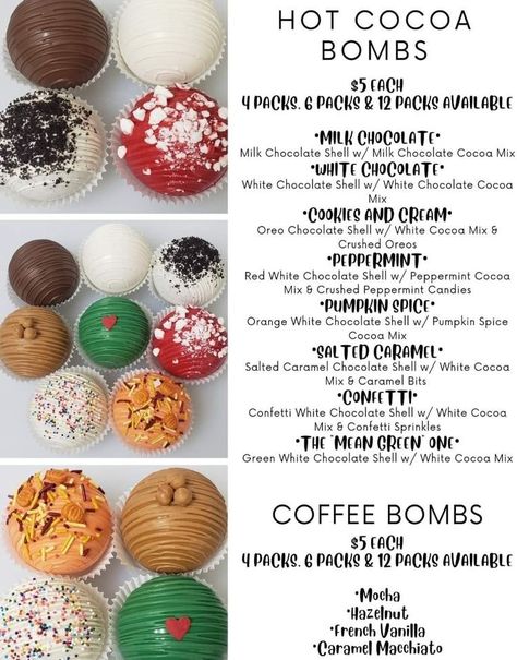 Fall Hot Cocoa Balls, Christmas Hot Chocolate Balls, Cocobombs Christmas, Salted Caramel Cocoa Bomb, Hot Cocoa Bombshell Cup Recipe, How To Make Cocoa Bombshell, How To Package Hot Cocoa Balls, Thanksgiving Cocoa Balls, Coco Bombshell