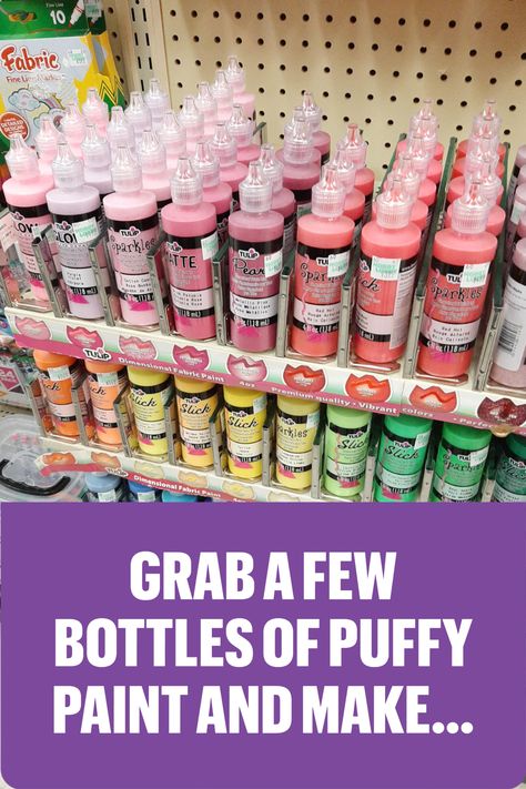 Grab a few bottles of Tulip Puffy Paint and make these awesome craft ideas from Glued To My Crafts today! Puff Paint Art, Puff Paint Crafts, Puff Paint Ideas, Puffy Paint Art, Puffy Paint Designs, Puffy Paint Ideas, Puffy Paint Crafts, Paint Craft Ideas, Diy Puffy Paint