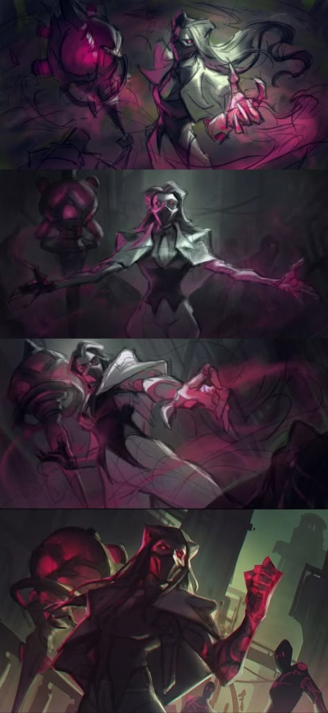 ArtStation - Renata Glasc-fanart League Splash Art, Splash Art Reference, Lol Splash Art, League Art, Arcane Art, Wild Rift, Thumbnail Sketches, Fantasy Figurine, League Of Legends Characters