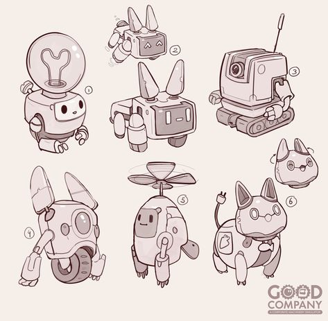 ArtStation - Robot Companion Robot Companion, Robot Design Sketch, Robot Cartoon, Robot Illustration, Arte Robot, Futuristic Art, Robot Design, Robot Art, Robots Concept