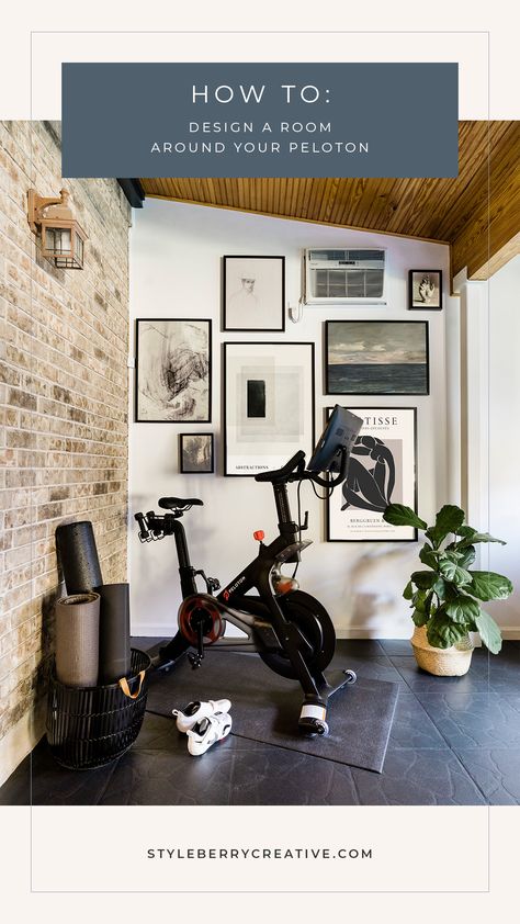 Gym And Guest Room Combo, Peloton Room Ideas, Peloton Room, Workout Room Ideas Home, Guest Room Combo, Office And Guest Room, Gym Vibes, Office Exercise, Workout Room