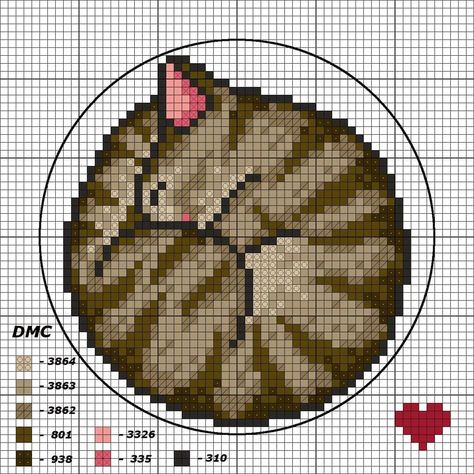 Junji Ito Cross Stitch, Simple Christmas Cross Stitch Patterns, Cat Grid Pattern, Alpha Patterns Cat, Embroidery Cat Patterns, Cat Pixel Pattern, Cross Stitch Patterns Animals, Studio Ghibli Cross Stitch, Cross Stitch On Clothes