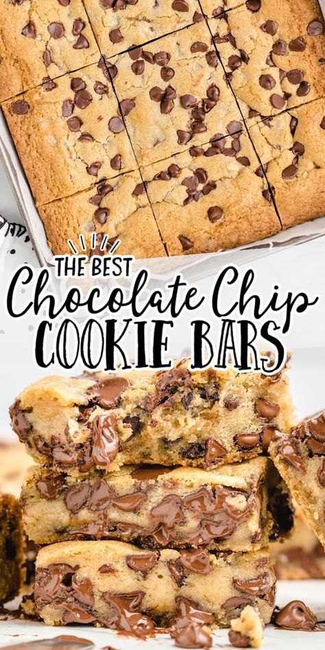 Best Chocolate Chip Cookie Bars, Chocolate Chip Banana Bars, Use Up Ripe Bananas, Chocolate Chip Cookie Bar Recipe, Ice Cream Caramel, Banana Blondies, Chocolate Chip Cheesecake Bars, Bean Ice Cream, Mug Of Hot Chocolate