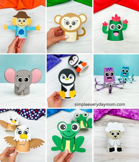 🥤 Paper Cup Crafts ✂️ Get the... - Fun Crafts For Kids Paper Cup Animals, Paper Cup Crafts, Zoo Project, Create Board, Baby Activities, Teaching Toddlers, Create A Board, Cup Crafts, Animal Crafts For Kids