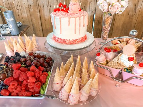 Bridal Shower Love Is Sweet, Dessert Bridal Shower Theme, Bridal Shower Ice Cream Bar, Ice Cream Engagement Party, Ice Cream Bar At Wedding, Scooped Up Bridal Shower Theme Food, Ice Cream Theme Bridal Shower Ideas, Bridal Shower Ice Cream Theme, She’s Been Scooped Up Bridal Theme