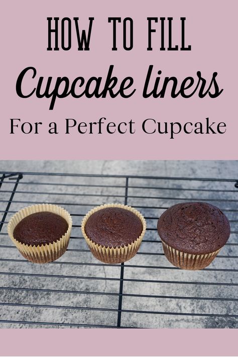 Piping For Cupcakes, Best Way To Fill Cupcake Liners, How Full To Fill Cupcake Liners, How To Pipe Cupcake Frosting, Brownie In Cupcake Liner, How To Ice Cupcakes Like A Pro, How To Make Cupcake Cake, Can You Freeze Cupcakes, Make Cupcakes Taste Like Bakery