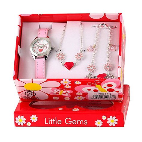 #girls #watches Ravel 'Little Gems' Hearts and Flowers Watch and Silver Plated Jewellery Set. Frozen Headband, Flower Watch, Kids Watch, Horse Pendant, Watch Gift, Little Tikes, Girls Watches, Kids Watches, Sterling Jewelry