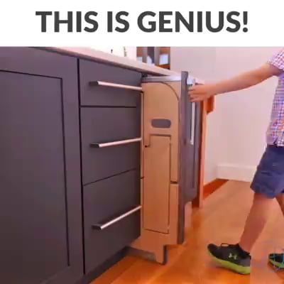 Watch the video and join the fun convo with 9GAG community Home Design Ideas Kitchen, Interior Design Kitchen Rustic, Tiny House Furniture, Kabinet Dapur, Kitchen Spice Racks, Spice Racks, Kitchen Interior Design Modern, Kitchen Cabinetry, Home Design Ideas