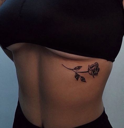 Rose Tattoo Under Breast, Basic Tattoos, Snakebites, Underboob Tattoo, Summer Tattoo, Men Tattoos, Inspiration Tattoos, Cat Tattoos, Initial Tattoo