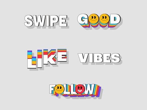 Mat Voyce, Animated Type, Type Motion, Giphy Stickers, Motion Illustration, Kinetic Type, Animation Types, Adobe Design, Motion Graphics Inspiration