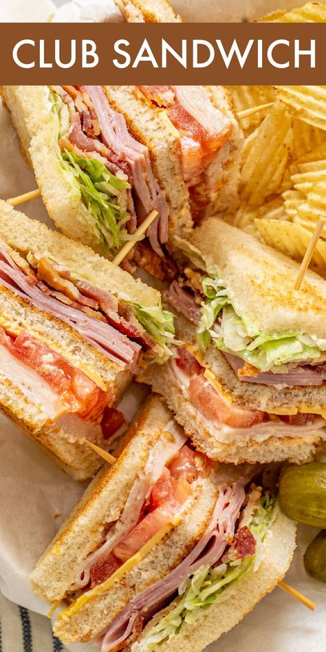 The perfect recipe idea for a picnic this summer! Deli Sandwiches Ideas, Cold Lunch Ideas For Men, Cold Lunch Ideas For Adults, Lunch Sandwich Recipes, Club Sandwich Recipes, Beach Recipes, Sandwhich Recipes, Best Sandwich Recipes, Cold Sandwiches