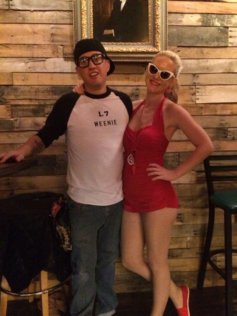 Best halloween yet. Squints and Wendy <3 Wendy Peppercorn Costume, Squints Costume, Squints And Wendy, Costume Couple, Sandlot, The Sandlot, Hallows Eve, Things I Love, My Wedding