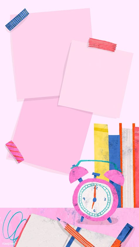 Back To School Frame, Pink Back To School, Back To School Wallpaper, Confetti Background, Mobile Phone Wallpaper, School Illustration, School Frame, Instagram Photo Frame, Kids Background