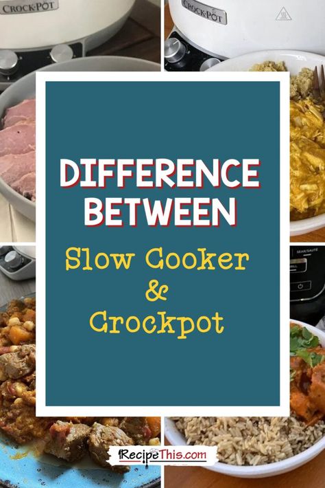 What Is The Difference Between Slow Cooker & Crockpot 4 Qt Slow Cooker Recipes, Slow Cooker Times Chart, Mini Slow Cooker Recipes, Small Crockpot Recipes, Mini Crockpot Recipes, Small Slow Cooker, Slow Cooker Times, Cooking Measurements, Crockpot Recipe