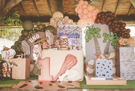 Bambam Birthday, Flinstones Party, Yabba Dabba Two, Flintstones Party, Fruit Birthday Party, Toy Story Party Decorations, First Birthday Photography, 1st Birthday Girl Decorations, Gender Reveal Party Theme