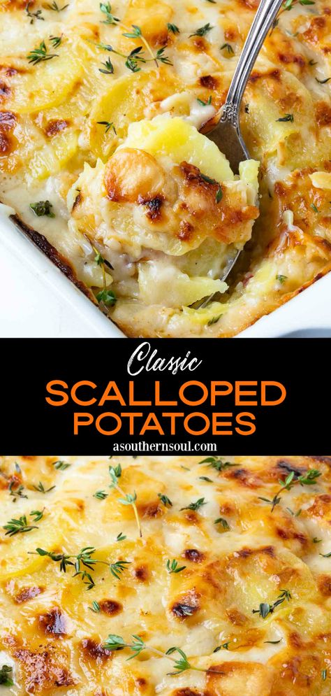 Pioneer Woman Scalloped Potatoes, Easy Scalloped Potatoes Recipe, Scalloped Potatoes Easy, Scalloped Potatoes Recipe, Scalloped Potato, A Southern Soul, Dinner Ideas For Two, Scalloped Potato Recipes, Potato Recipes Side Dishes