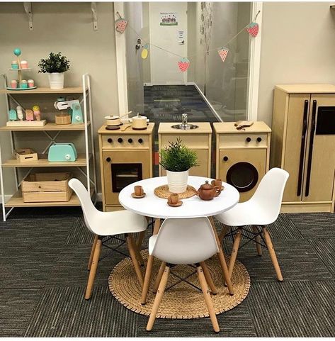 Childcare Room Ideas Toddlers, Home Corner Ideas Early Years, Nursery Room Ideas Childcare, Home Corner Ideas, Childcare Environments, Daycare Setup, Childcare Rooms, Curiosity Approach, Reggio Classroom