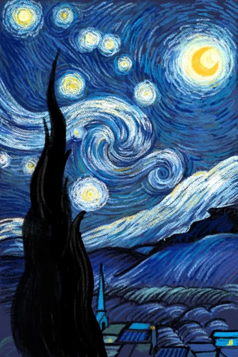 Can Gogh Wallpaper, Wallpapers Water, Van Gogh Drawings, Live Drawing, Android Wallpaper Art, Art Major, Arte Van Gogh, Abstract Art Wallpaper, Van Gogh Paintings