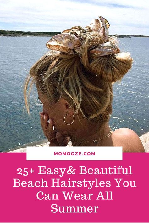 Thinking of the perfect beach hair? Here are 25 gorgeous beach hairstyles that look effortlessly stylish and easy to pull off. #beachhair #hairstyles #summerhair #beach #beachstyle Boat Hair Hairstyles, Beach Hair Updo, Easy Beach Hairstyles Medium, Beach Holiday Hairstyles, Pool Day Hair, Beach Day Hair, Perfect Beach Hair, Easy Beach Hairstyles, Boat Hair