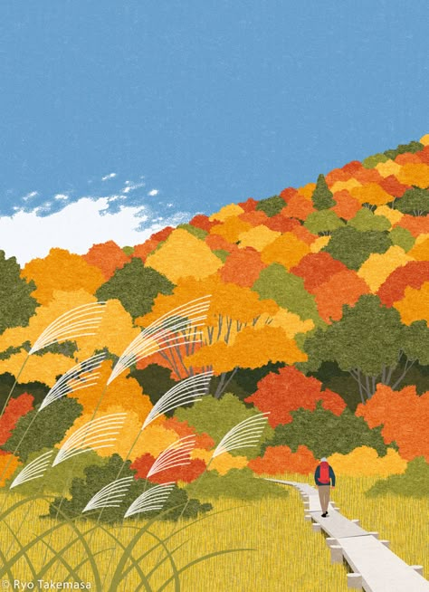 Ryo Takemasa, Spring Illustration, Summer Illustration, Winter Illustration, Autumn Illustration, E Magazine, Communication Art, Love Illustration, Design Graphique