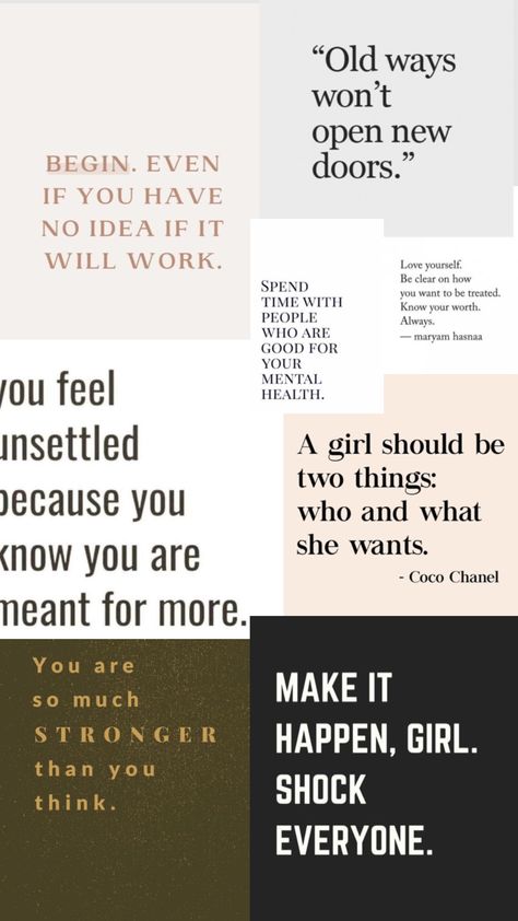 Collage Of Quotes, Collage Quotes, Quotes Collage, Collage Wallpaper Motivation, Aesthetic Quotes Collage Wallpaper, Motivational Quotes Collage Wallpaper, Motivational Collage Wallpaper Iphone, Aesthetic Collage Motivation, Motivational Quotes For Success Collage