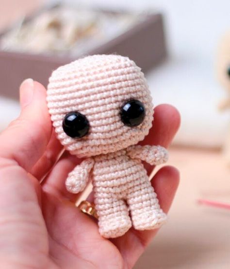 Crochet Amigurumi Doll (1) Crochet Chibi Doll Free Pattern, Crochet T-rex, Mini Funko Pop, Funko Pop Dolls, Crochet Nursery, Popular Crochet, Personalized Dolls, Pop Dolls, Crochet Doll Pattern