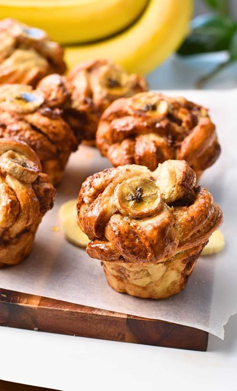 Banana Cinnamon Knots - The Conscious Plant Kitchen The Conscious Plant Kitchen, Cinnamon Knots, Banana Cinnamon Muffins, Conscious Plant Kitchen, Banana Scones, Plant Kitchen, Dairy Free Eggs, Dinner Side Dishes, Gluten Free Grains