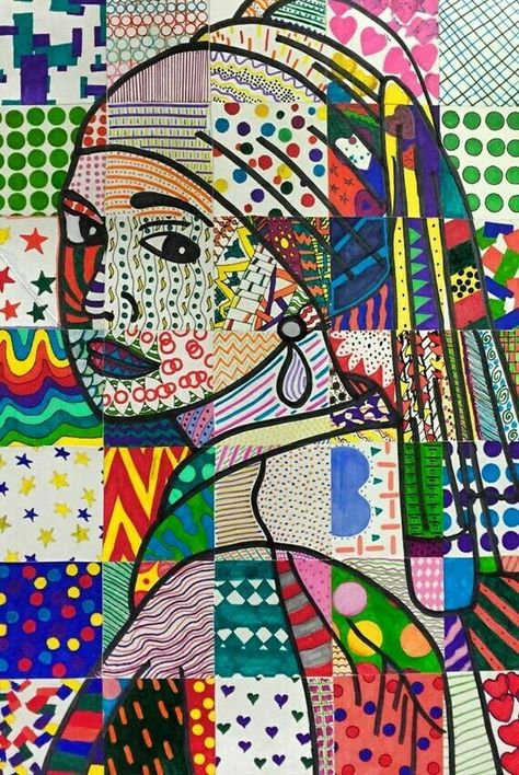 Collaborative Art Projects For Kids, Classe D'art, Nice Painting, Collaborative Art Projects, Istoria Artei, Middle School Art Projects, Elementary Art Projects, Collaborative Art, School Art Projects