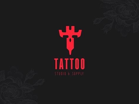 Tattoo Logo Design Graphics, Tattoo Studio Ideas, Studio Logo Design Ideas, Tattoo Studio Logo, Tattoo Machine Drawing, Tattoo Machine Art, Studio Logo Design, Tattoo Website, Tattoo Studio Design