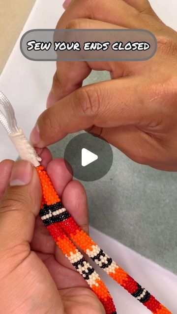 Seed Bead Keychain Patterns Free, How To Bead Native American Tutorials, How To Bead Lanyards, Indigenous Beaded Earrings Tutorial, Native American Jewelry Diy Tutorials, Indian Beadwork How To Do, Native Key Chains, Free Beaded Lanyard Patterns, Beaded Lanyard Pattern