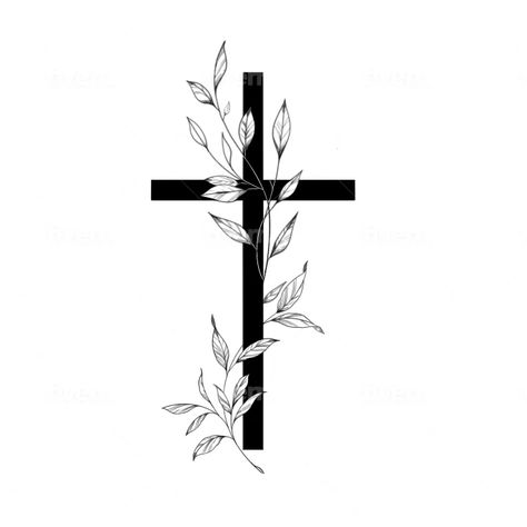 Crucifix Tattoo, Unique Cross Tattoos, Wrist Tattoo Cover Up, Cute Simple Tattoos, Tattoos Hand, Tattoos Infinity, Simple Tattoos For Guys, Cross Tattoos For Women, Rough Sketches