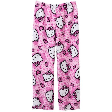 Hello Kitty Heart Cheetah Plush Pajama Pants Girls ($9.60) ❤ liked on Polyvore featuring pajamas Hello Kitty Pajama Pants, Pants Png, Girls Pajama Pants, Plush Pajama Pants, Kitty Clothes, Hello Kitty Clothes, Estilo Hippy, Cute Pjs, Pink Hello Kitty