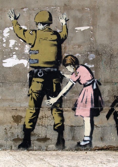 Bethlehem, Palestine Banksy Artwork, Wall Street Art, Street Art Banksy, Banksy Graffiti, Banksy Art, Graffiti Artist, Street Artists, Banksy, Graffiti Art