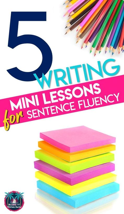 Educational Therapy, Sentence Fluency, Writing Mini Lessons, Secondary Classroom, Middle School Writing, Elementary Writing, Study Hacks, School Writing, High School Ela