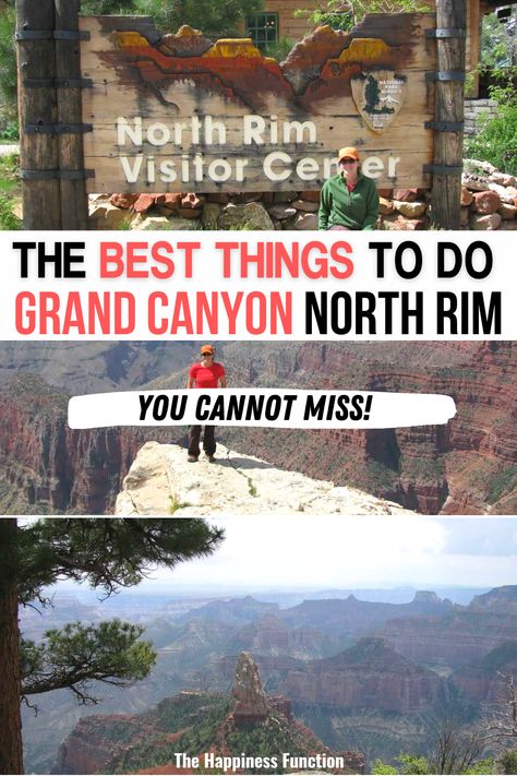 Visit the Grand Canyon North Rim and discover all of the best things to do! This Grand Canyon travel guide includes all of the best hikes, scenic drives, and where to camp. It also talks about where you can take your dog! North Rim Grand Canyon | North Rim Grand Canyon Hikes | North Rim | North Rim Grand Canyon Pictures | Grand Canyon North Rim Things to Do | North Rim of the Grand Canyon | North Rim Grand Canyon Road Trip | Where to stay Grand Canyon North Rim | The Grand Canyon North Rim Arizona Travel Places To Visit, Grand Canyon Travel Guide, North Rim Grand Canyon, Gran Canyon, Grand Canyon Road Trip, Hiking In Arizona, Grand Canyon Pictures, Grand Canyon North Rim, Grand Canyon Vacation