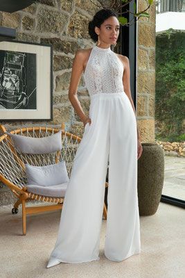 Beach Wedding Dresses - weddinginspos Webseite! Wedding Bridal Jumpsuit, Wedding Romper The Bride, Wedding Pantsuit The Bride, Lace Wedding Jumpsuit, Wedding Jumpsuit The Bride, White Wedding Jumpsuit, White Bridal Jumpsuit, Lace Jumpsuit Wedding, Lesbian Wedding Outfits