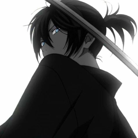 Yato Fanart, Yato And Hiyori, Noragami Yato, Yato Noragami, Noragami Anime, Black Hd Wallpaper, Solo Pfp, Icon Profile, Male Icon