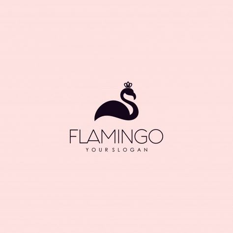 Flamingo Logo Design, Flamingo Icon, Bird Logo Design Inspiration, Logo Design Nature, Cycle Stickers, Summer Sale Poster, Flamingo Logo, Horse Stencil, J Logo