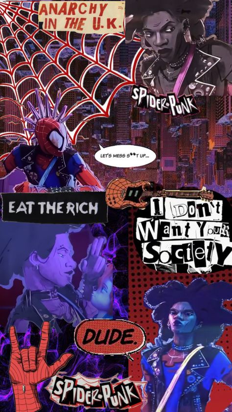 Spiderman Into The Spiderverse Hobie, Spiderman Hobie Wallpaper, Hobie Wallpapers, Hobie Brown Background, Miles And Hobie Wallpaper, Spider Punk Wallpaper Laptop, Across The Spiderverse Wallpaper, Hobie Spiderverse, Spiderverse Background