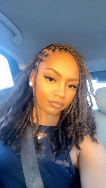 Small Traditional Locs Black Women, Small Loc Hairstyles, Long Natural Locs Black Women, 120 Locs, Loc Journey Before And After, Small Faux Locs, Curly Locs Black Women, Small Medium Locs, Locs On Women