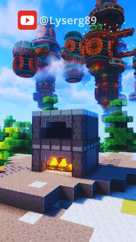 #minecraft #minecrafttutorial #minecraftbuilds #house Minecraft Blast Furnace Ideas, Furnace Minecraft, Minecraft Furnace, Building Minecraft, House In Minecraft, Blast Furnace, Minecraft Videos, Minecraft Tutorial, Minecraft