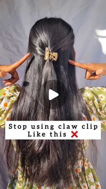 Easy Hairstyles By Yourself, Easy Hairstyles For Dresses, How To Make Easy Hairstyles, Hairstyle On Dress, Eamcet Tips, Hairstyle With Small Claw Clip, How To Use Clips In Hair, Easy & Quick Hairstyle Tutorials, Hairstyles Using Clips